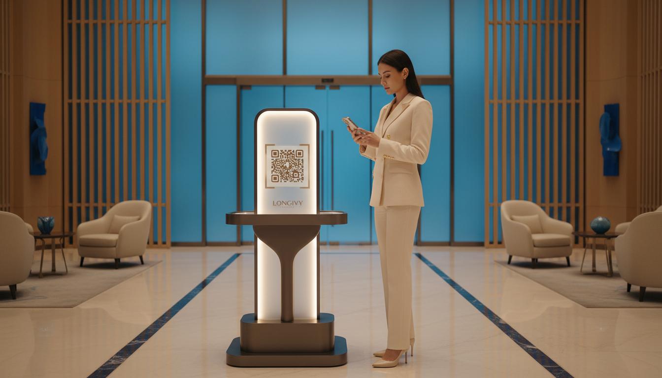 Member scanning QR code to onboard with Longivy Club Mode